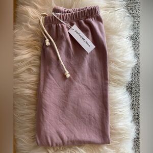 Perfectwhitetee, johnny sweatpant, mauve, nwt